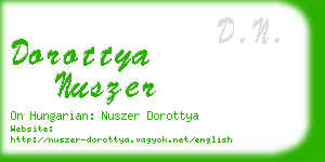 dorottya nuszer business card